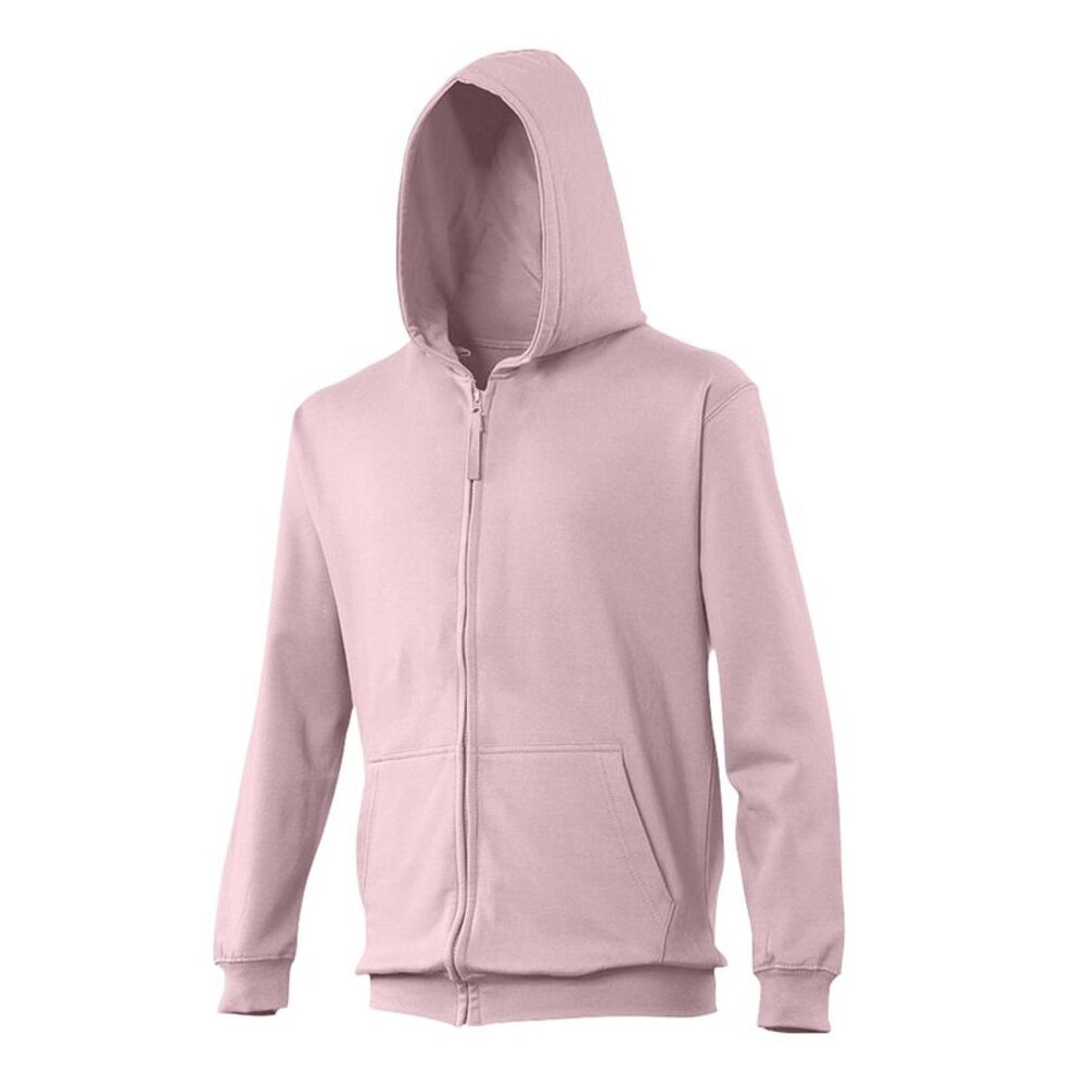 Awdis Kids Unisex  Sweatshirt/Hoodie/Zoodie / Baby Pink
